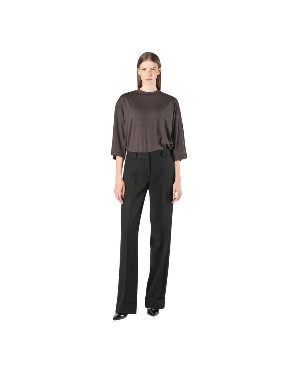 Cellar Door Black Wide Trousers