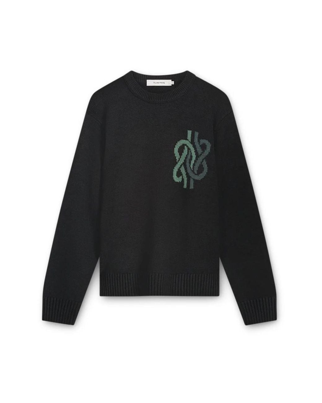 Filling Pieces Black Round-Neck Knitwear for men