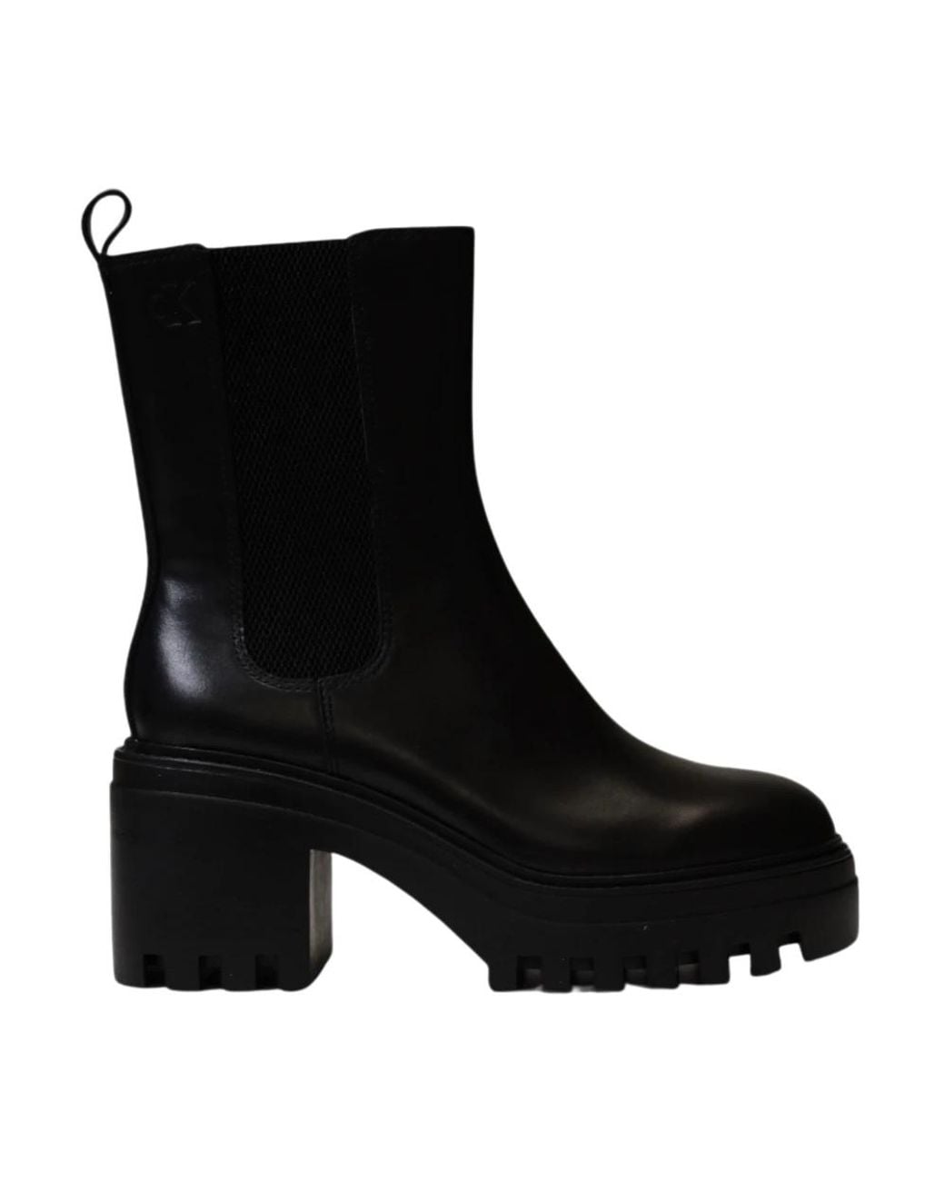Calvin Klein Black Heeled Boots