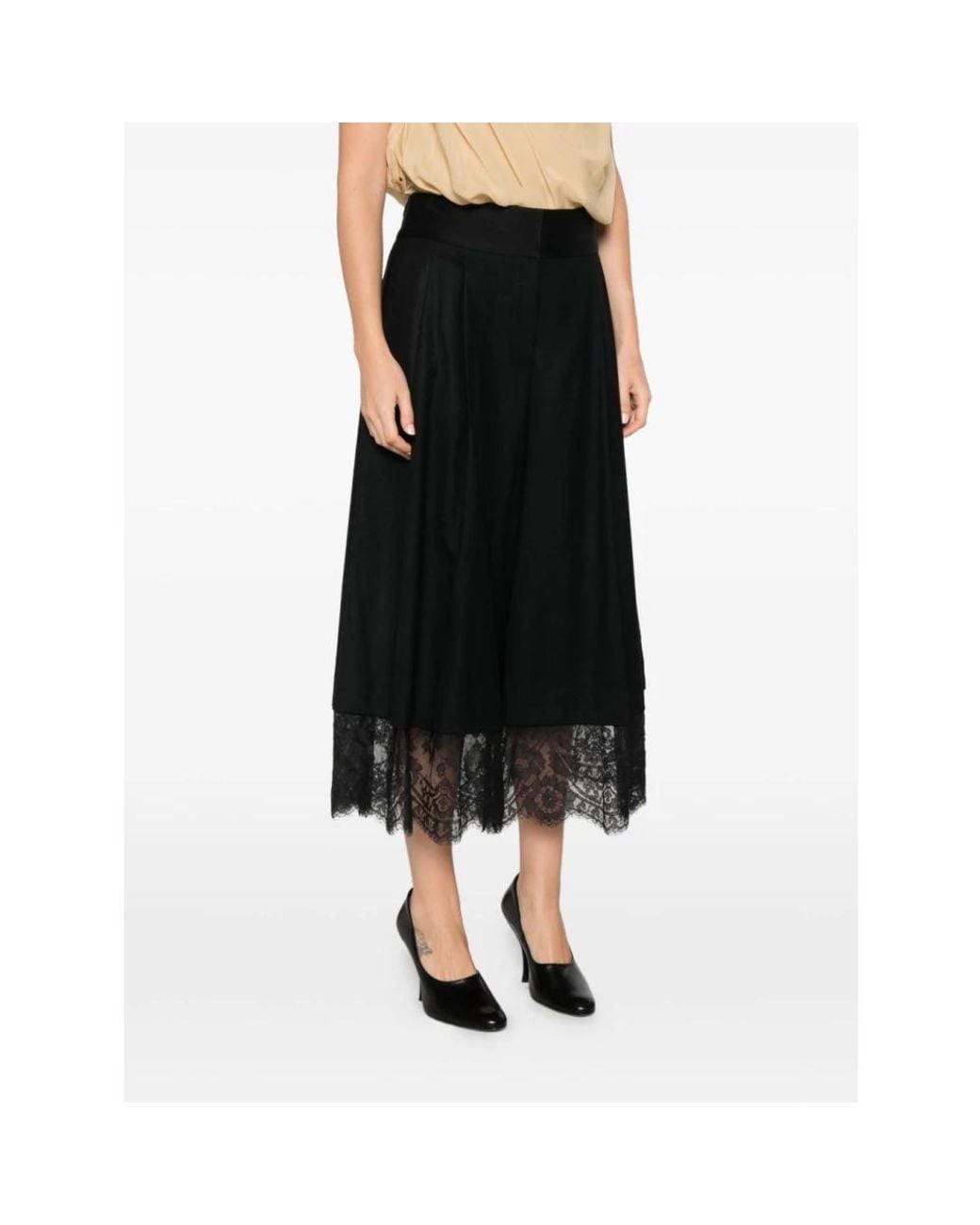 Zimmermann Black Wide Trousers
