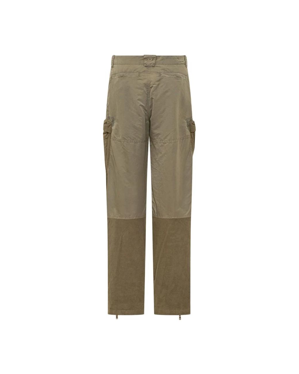 DIESEL Green Straight Trousers
