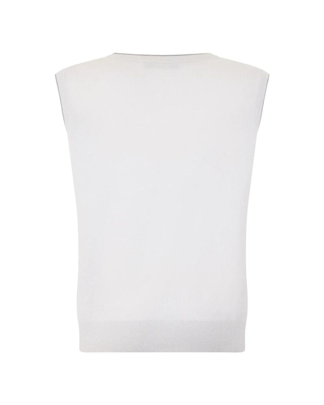 Moorer White Round-Neck Knitwear