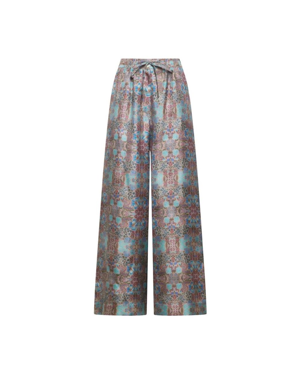 Pierre Louis Mascia Gray Wide Trousers