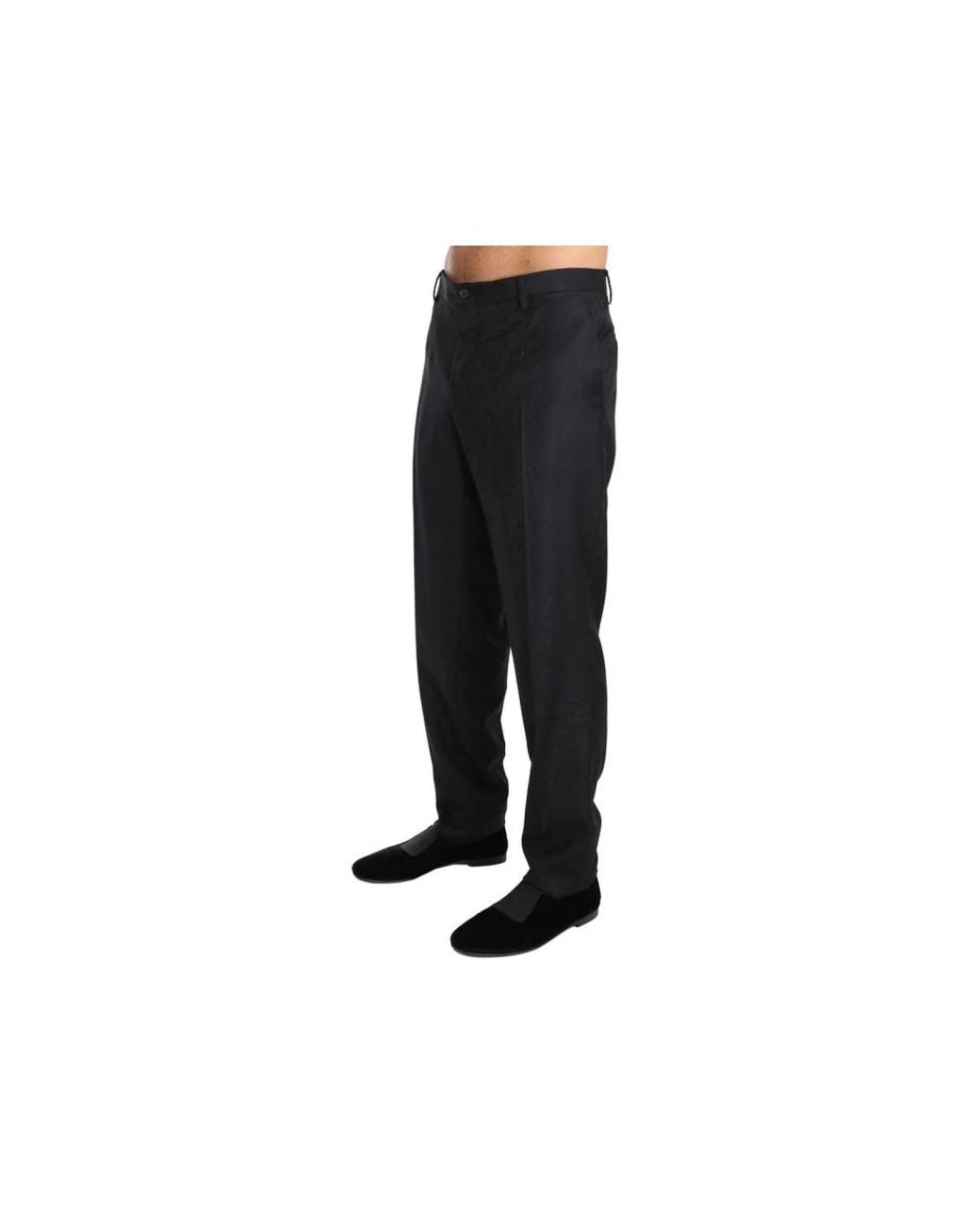 Dolce & Gabbana Black Suit Trousers for men