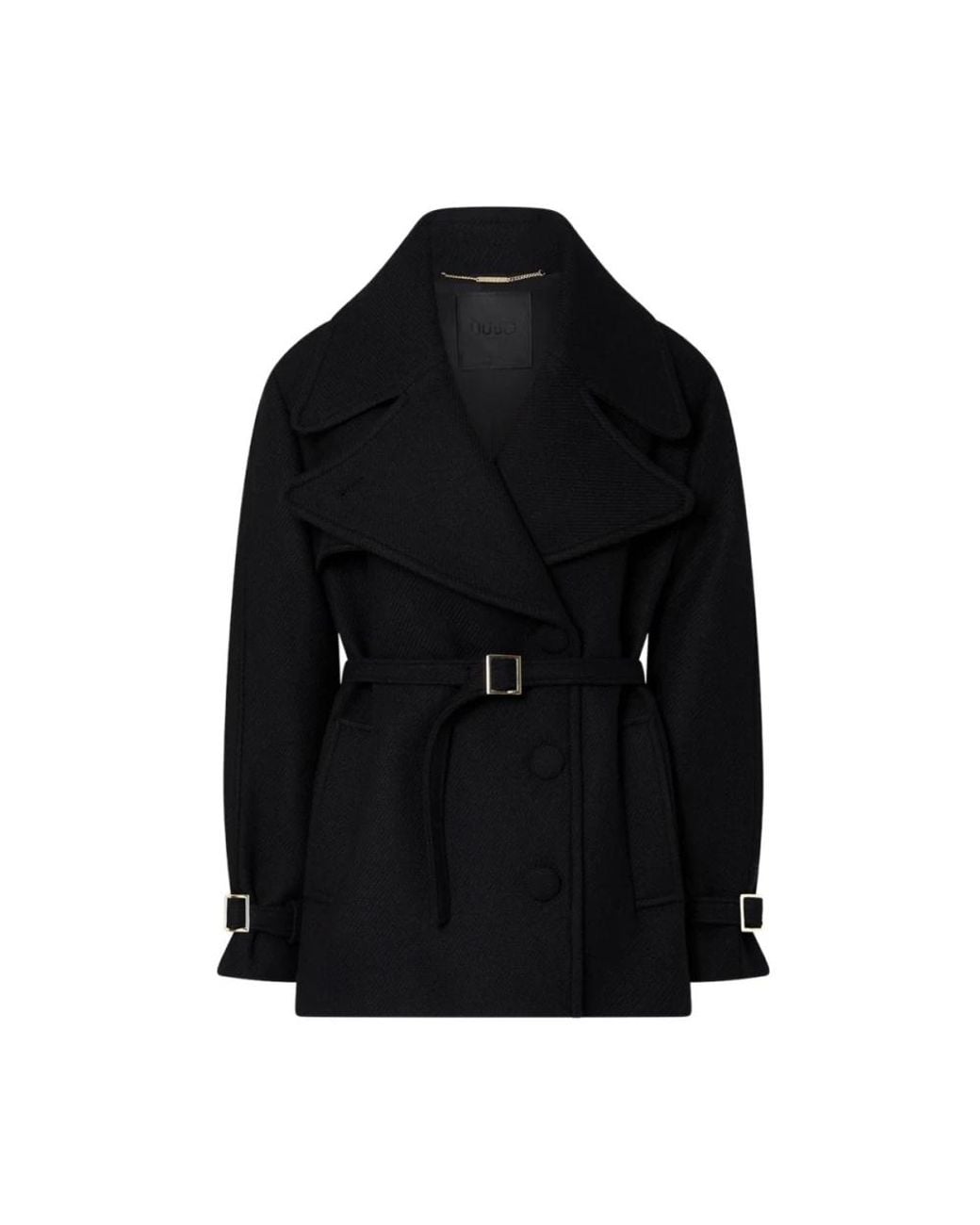 Liu Jo Black Belted Coats