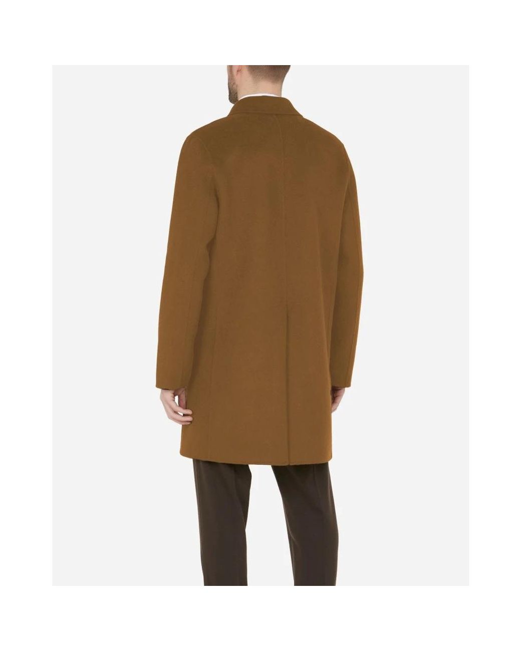 Paolo Pecora Brown Double-Breasted Coats for men