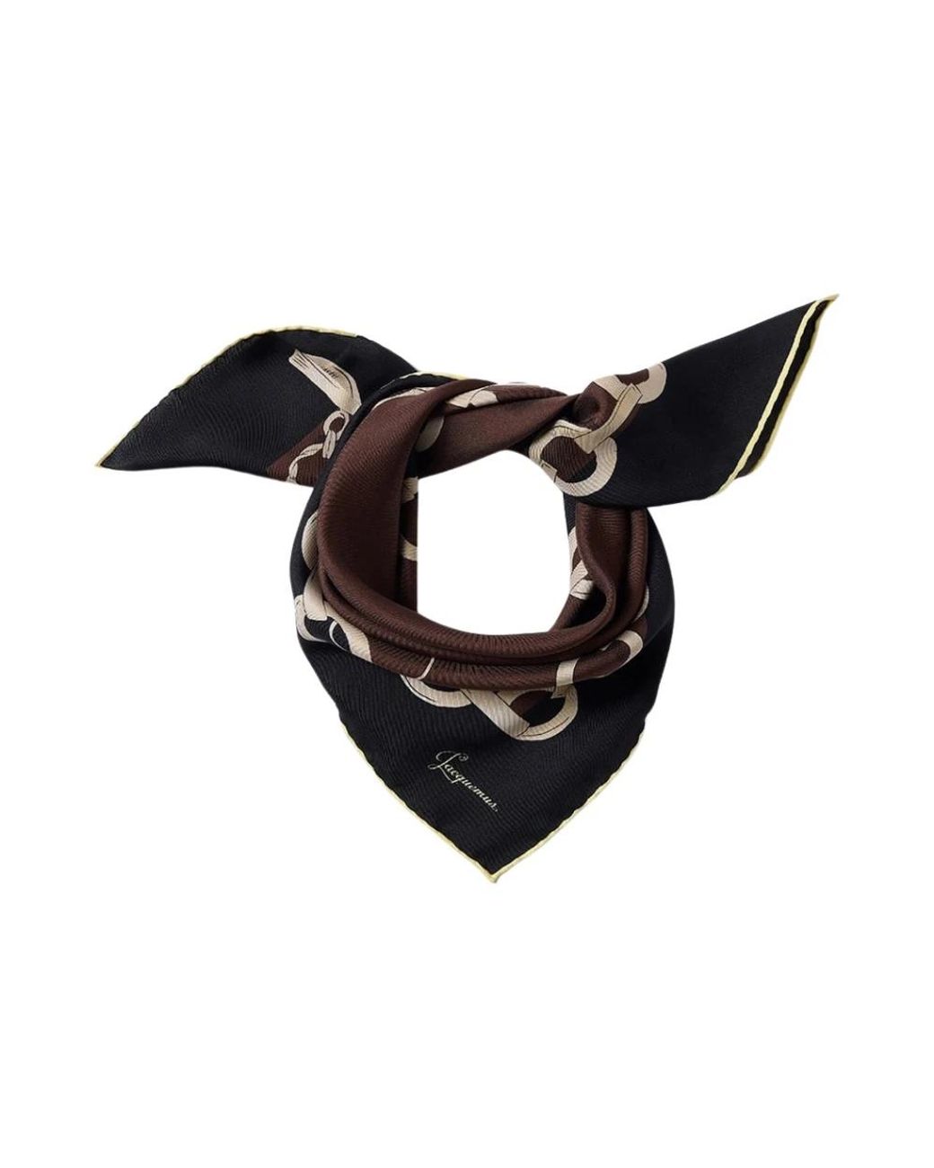 Jacquemus Black Silk Scarves