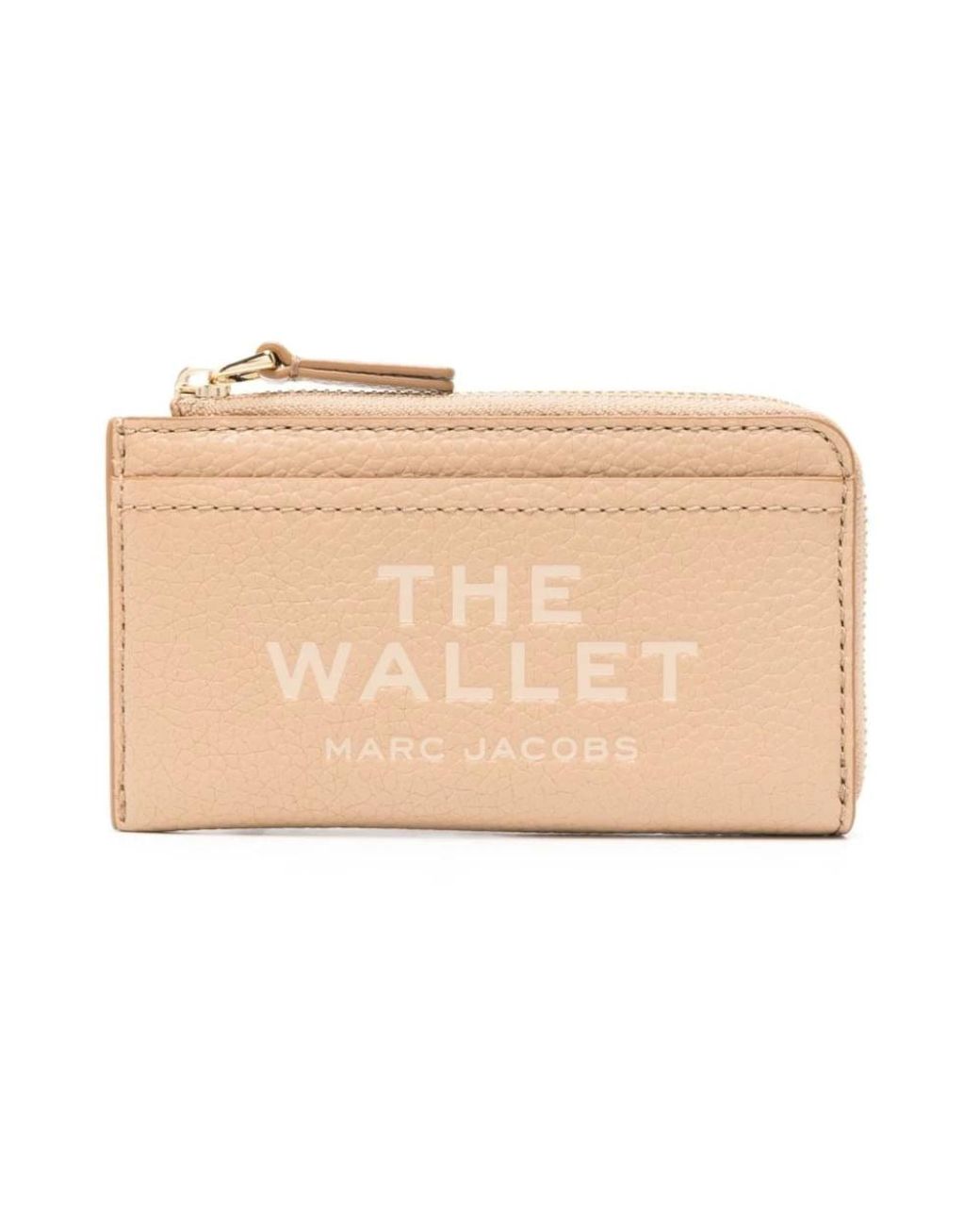 Marc Jacobs Natural Leather Top Zip Multi Wallet