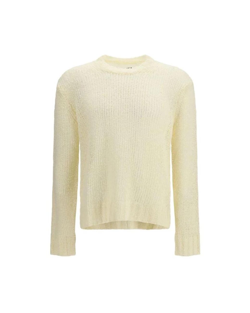 Jil Sander Rundhals-Strickpullover in White für Herren