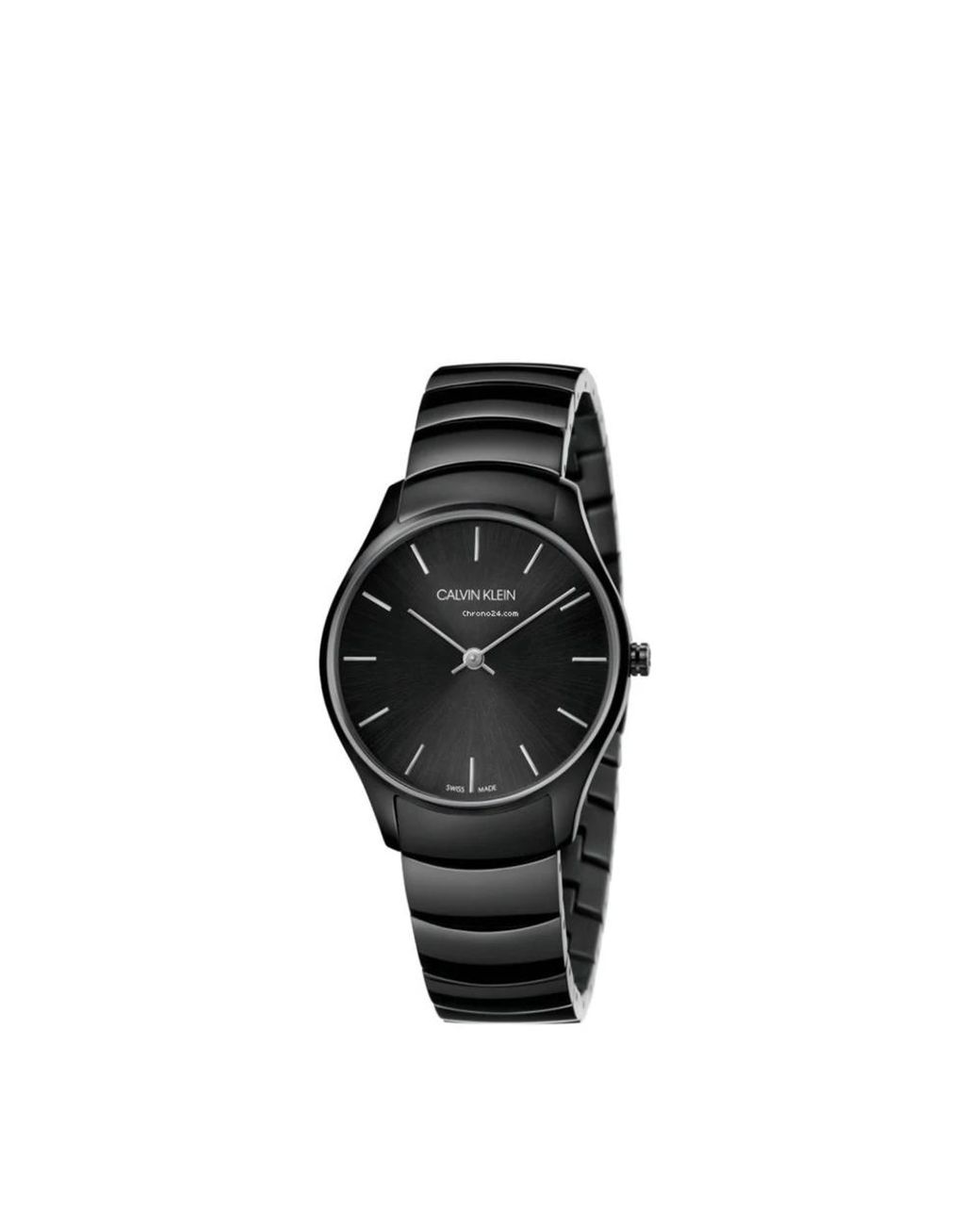 Calvin Klein Accessoires ,Zwart ,Klassiek Horloge in het Black