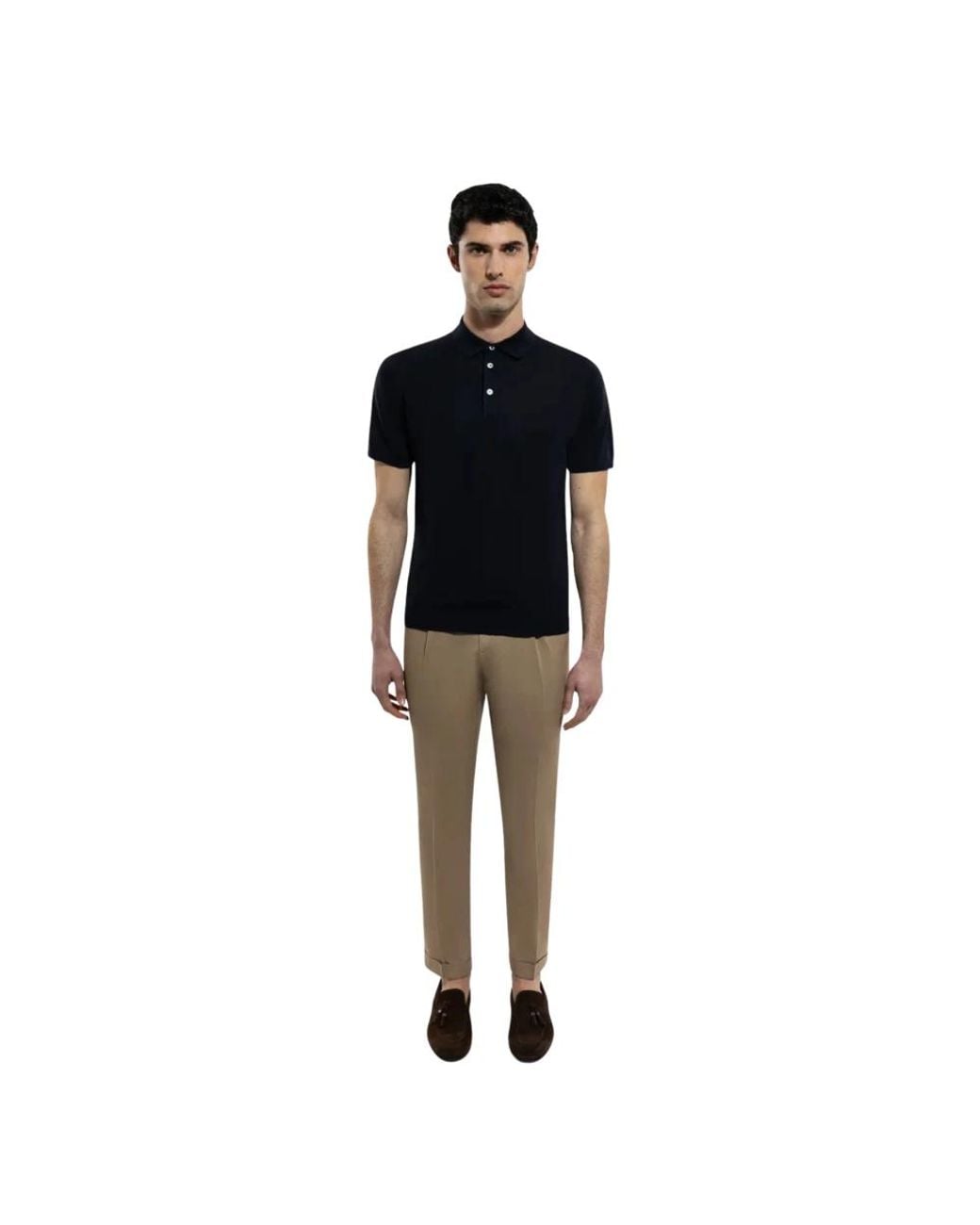 Drumohr Black Polo Shirts for men