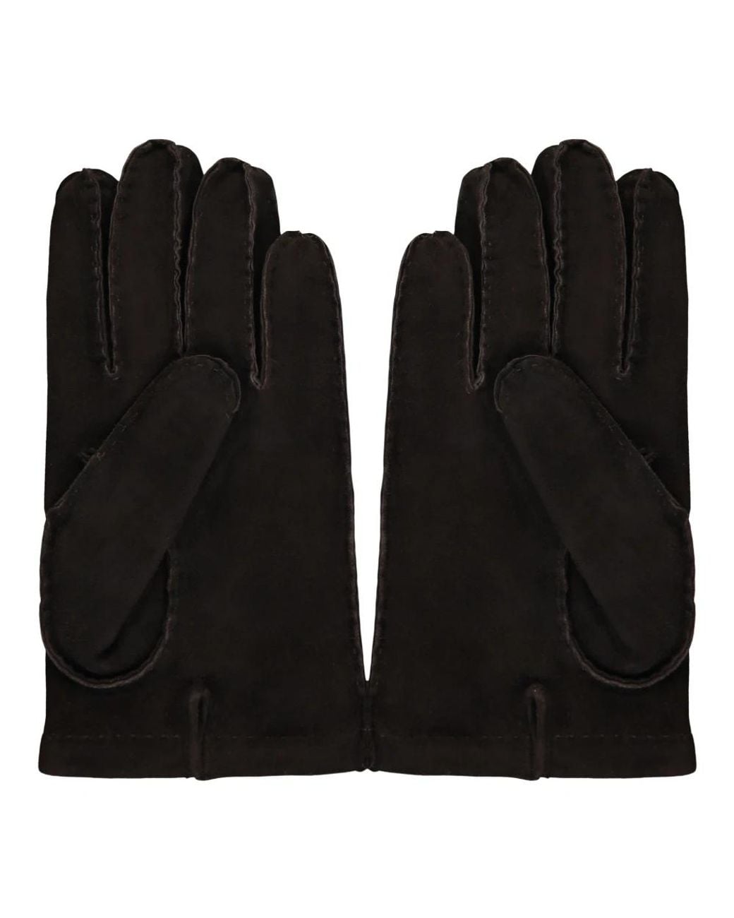 Moorer Black Gloves for men