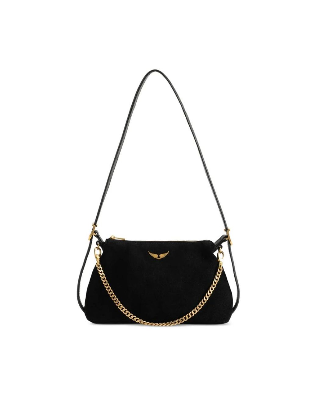 Zadig & Voltaire Black Jim Mini Suede Bag