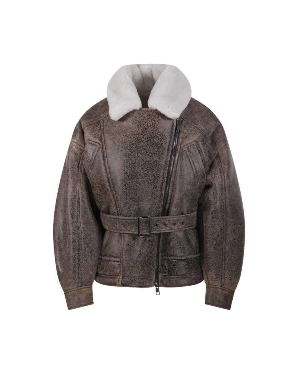 Blancha Brown Faux Fur & Shearling Jackets