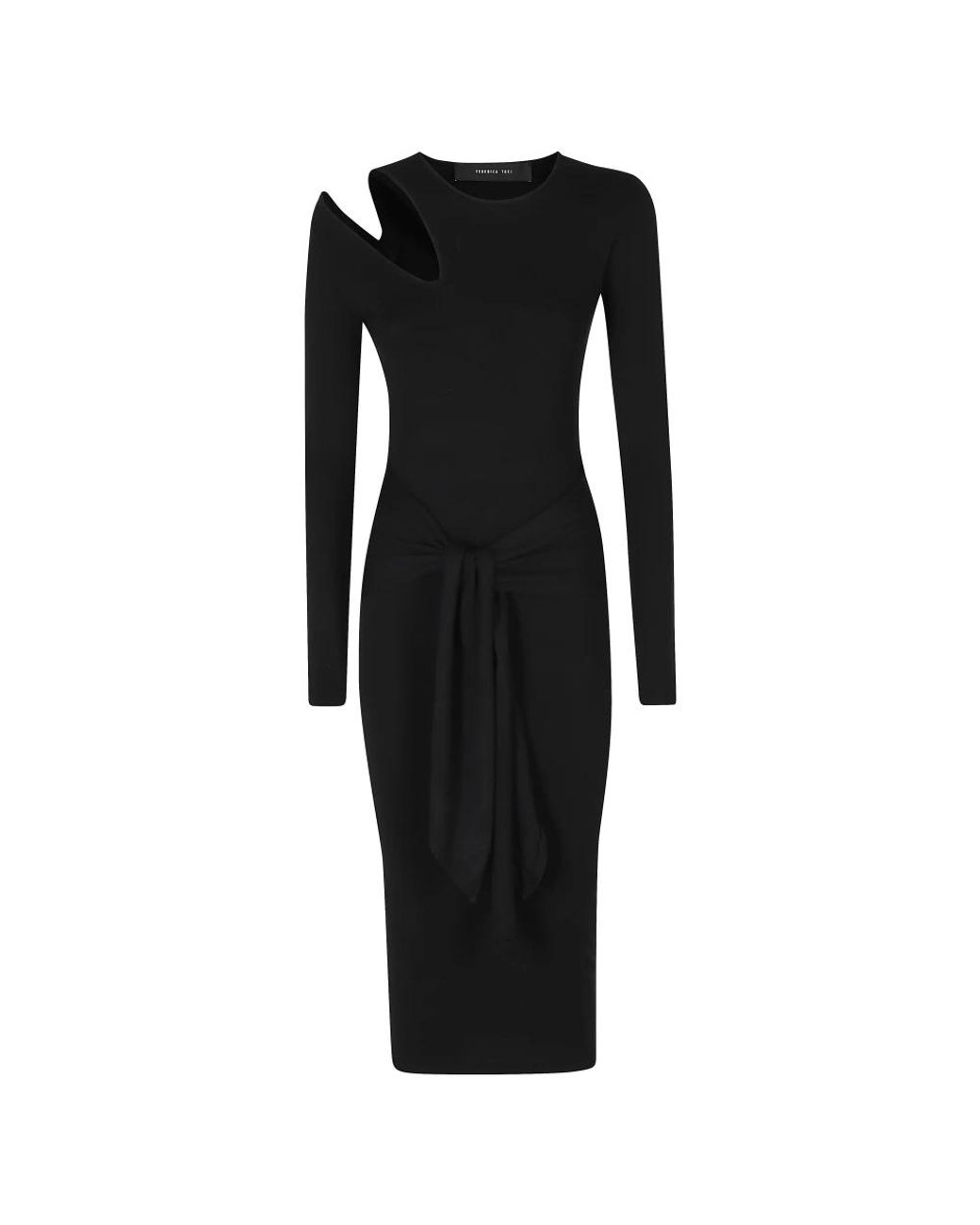 FEDERICA TOSI Black Midi Dresses
