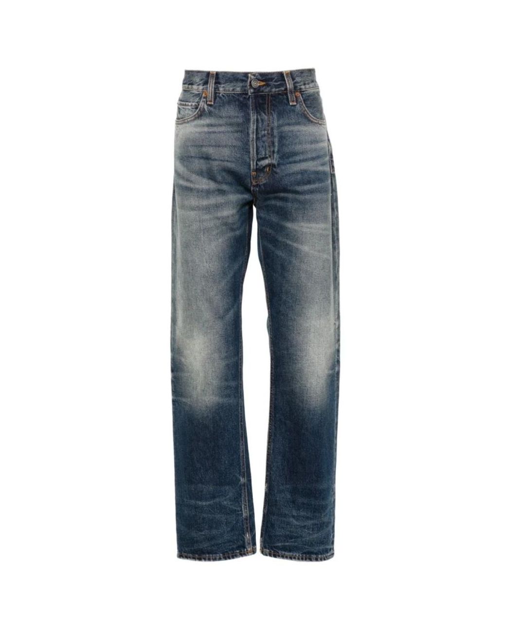 Haikure Blue Straight Jeans for men