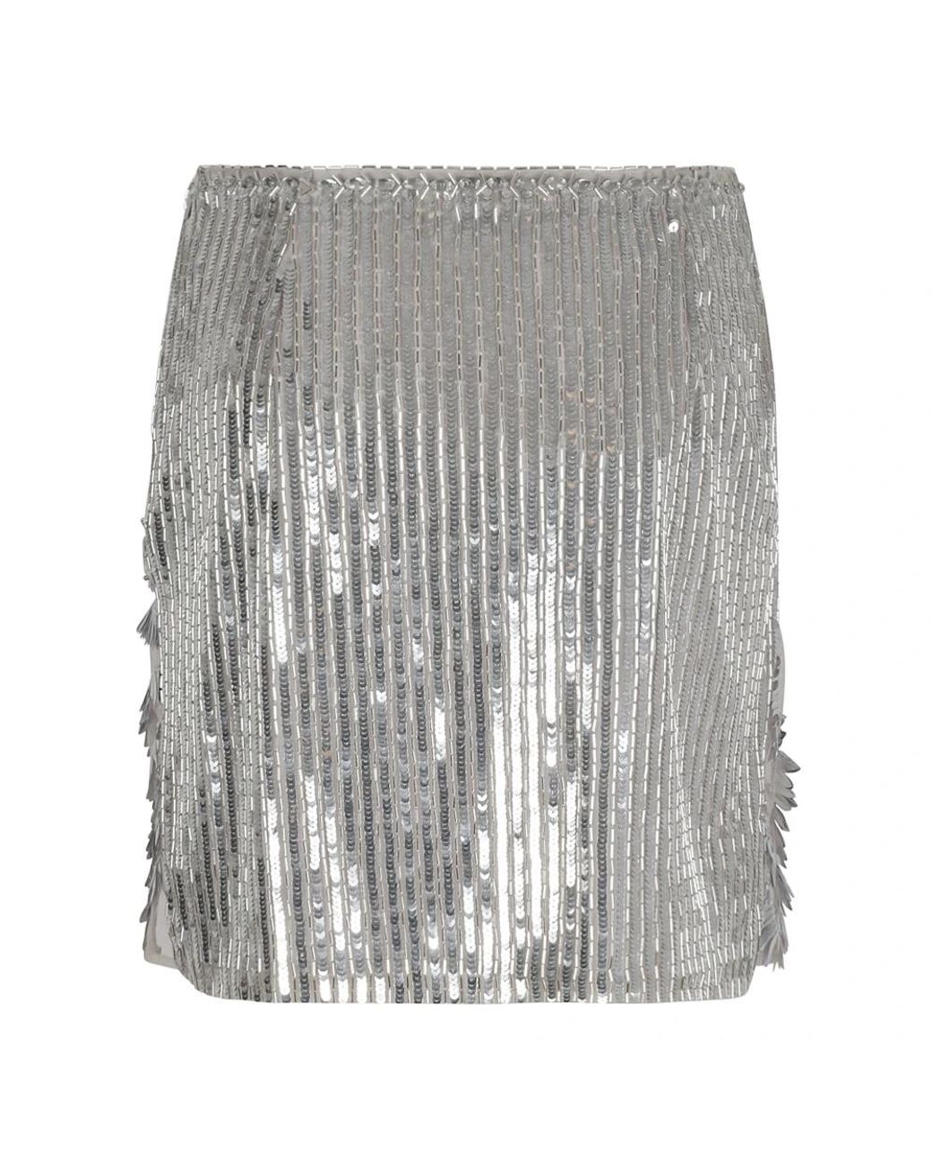 Alberta Ferretti Gray Short Skirts