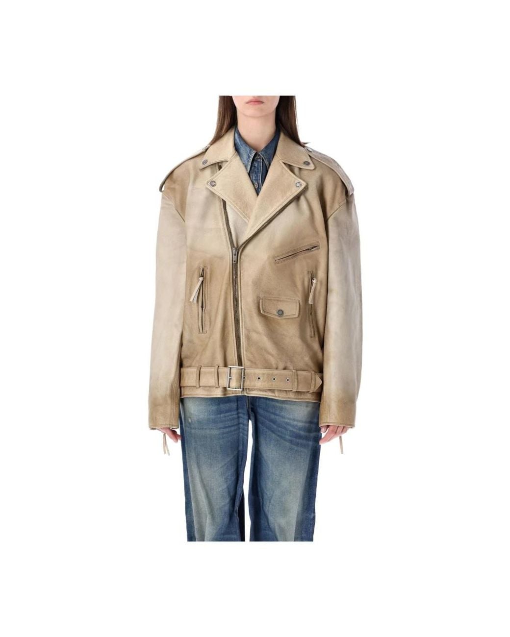Golden Goose Deluxe Brand Natural Leather Jackets