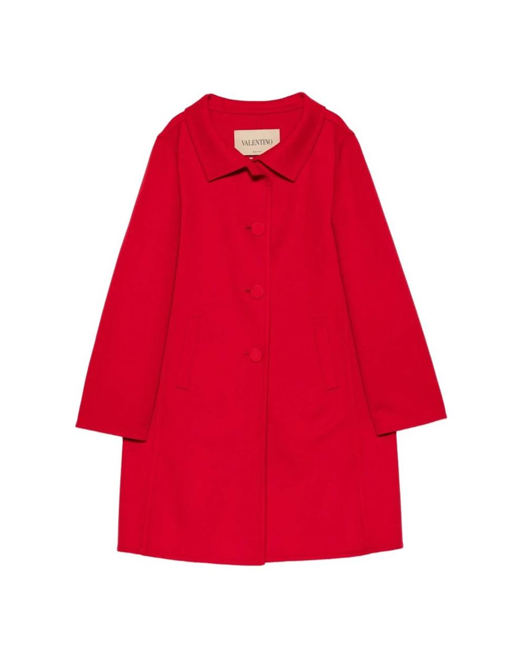 Valentino Red Single-Breasted Coats