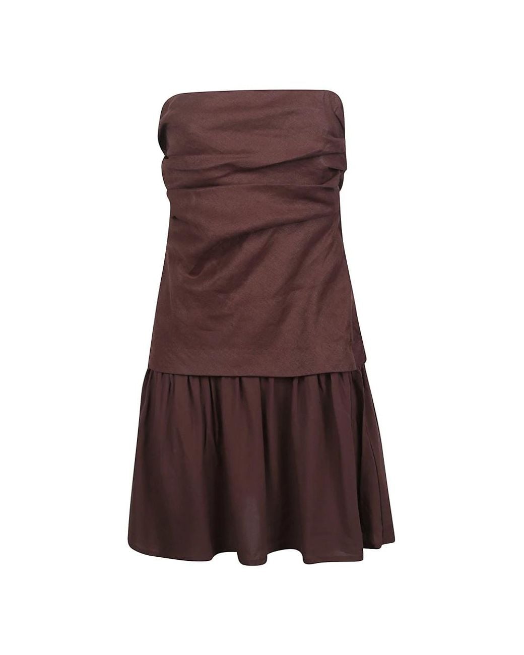 Faithfull The Brand Brown Short Dresses