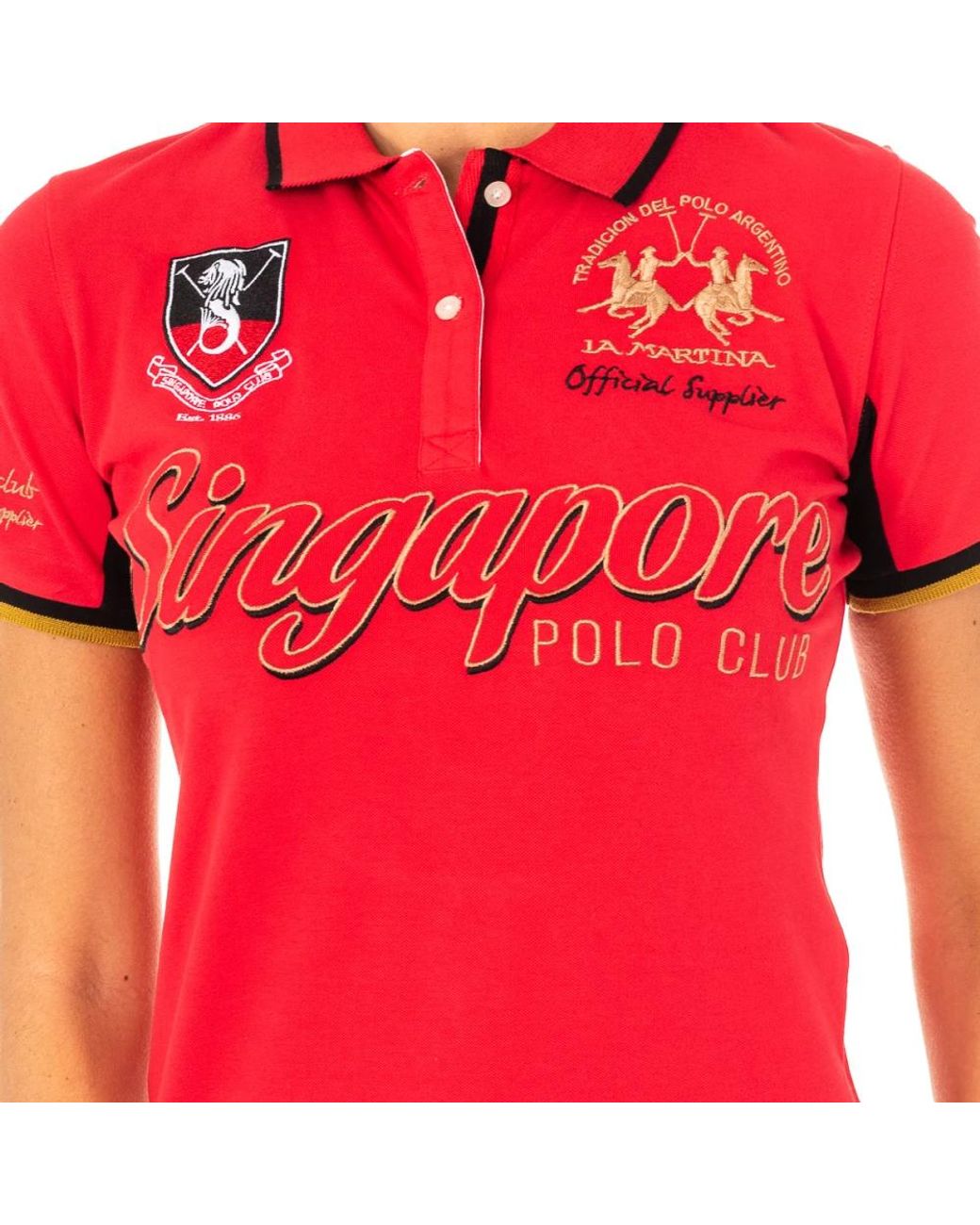 La Martina Red Polo Shirts