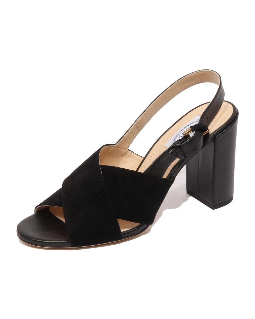 Tod's Black High Heel Sandals