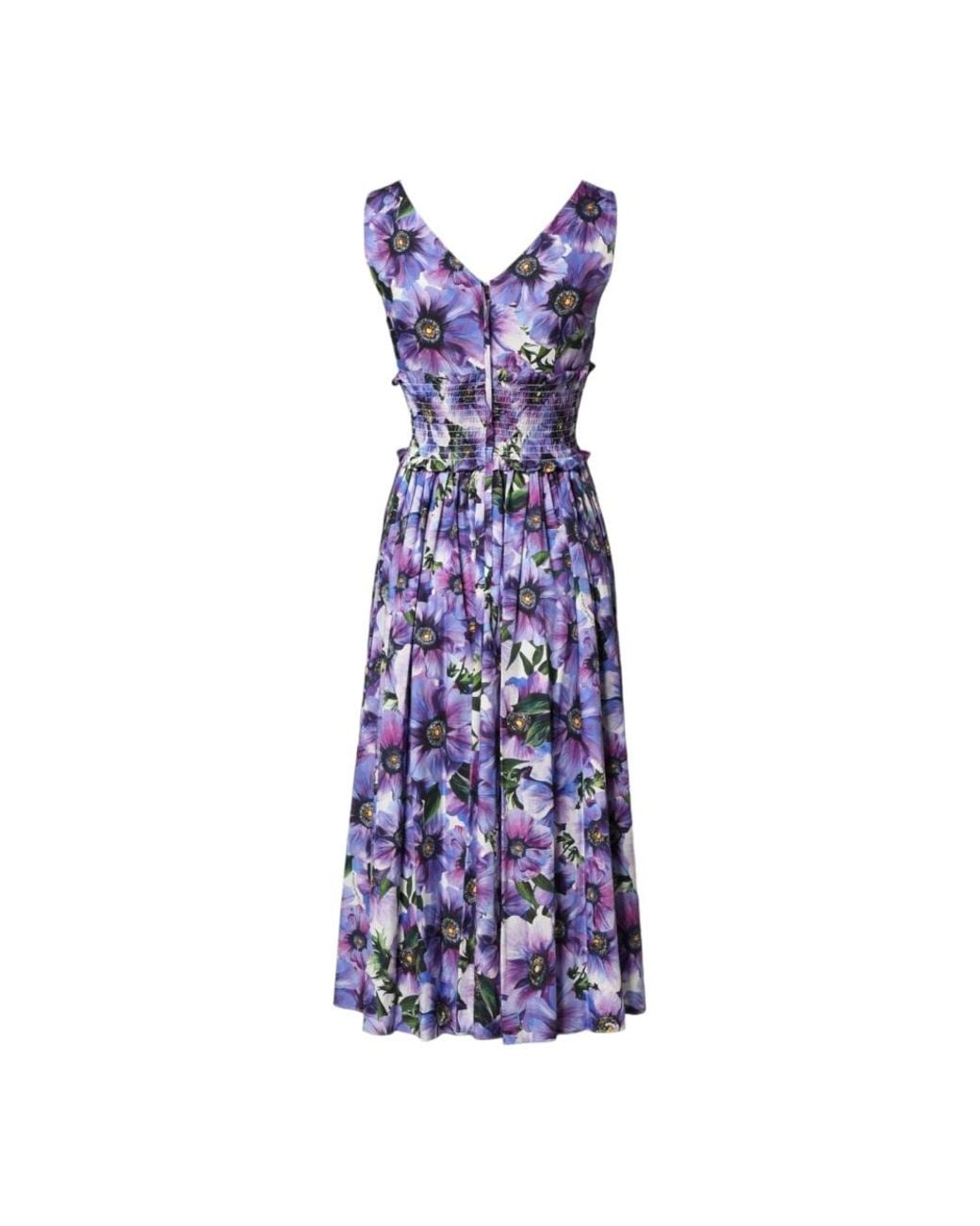 Dolce & Gabbana Purple Midi Dresses