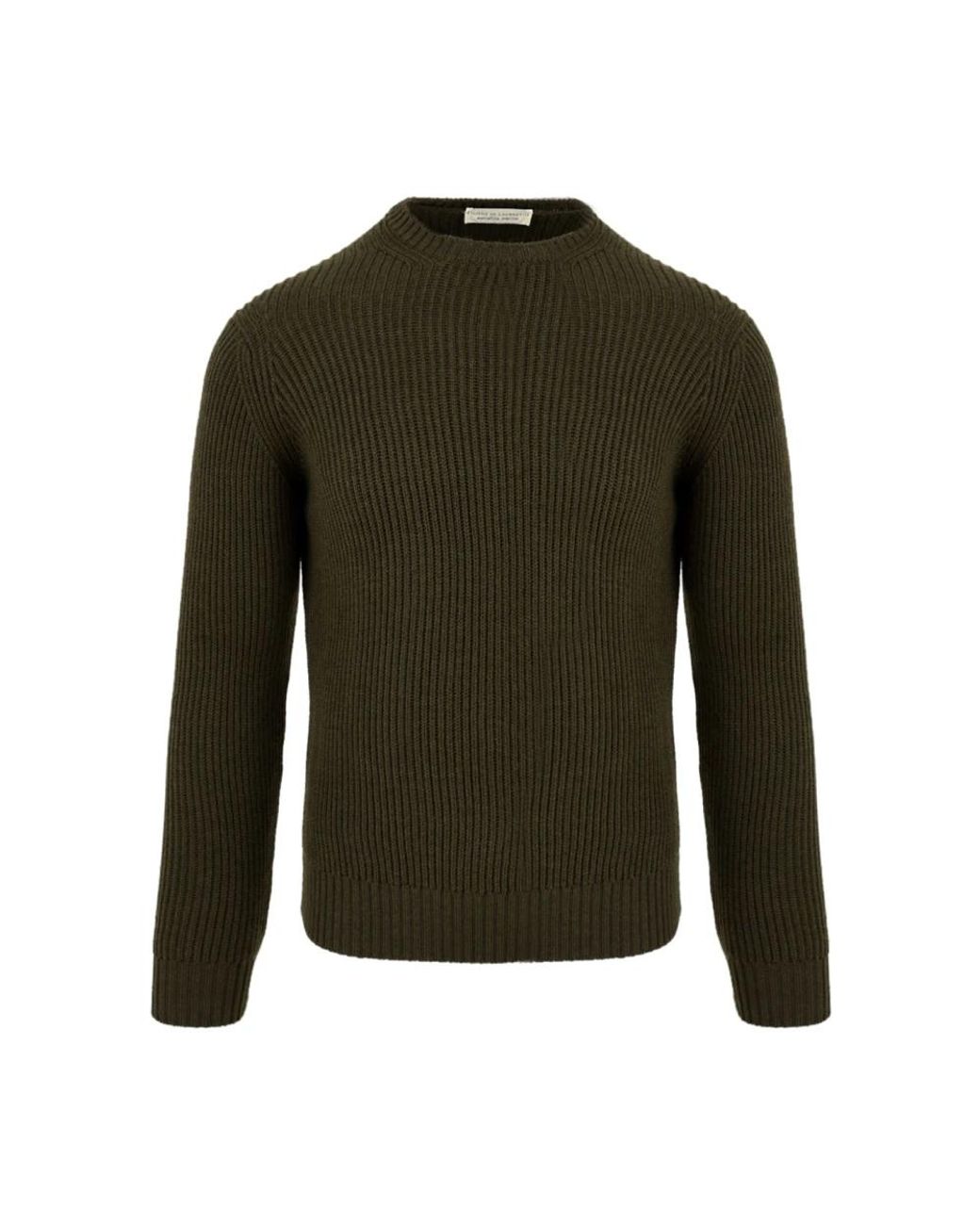 FILIPPO DE LAURENTIIS Green Round-Neck Knitwear for men