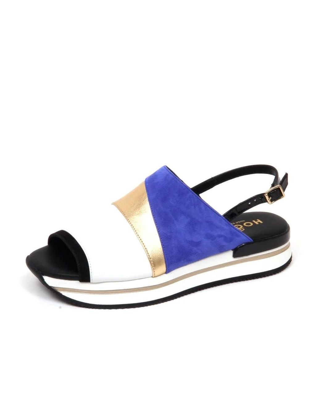 Hogan Blue Flat Sandals