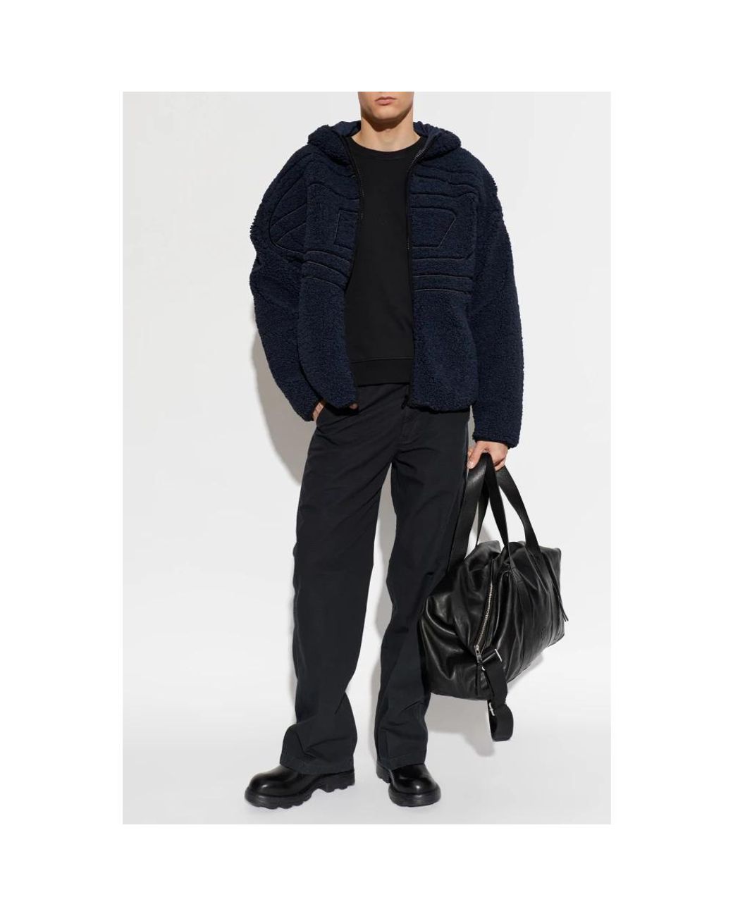 DIESEL Blue Zip-Throughs for men