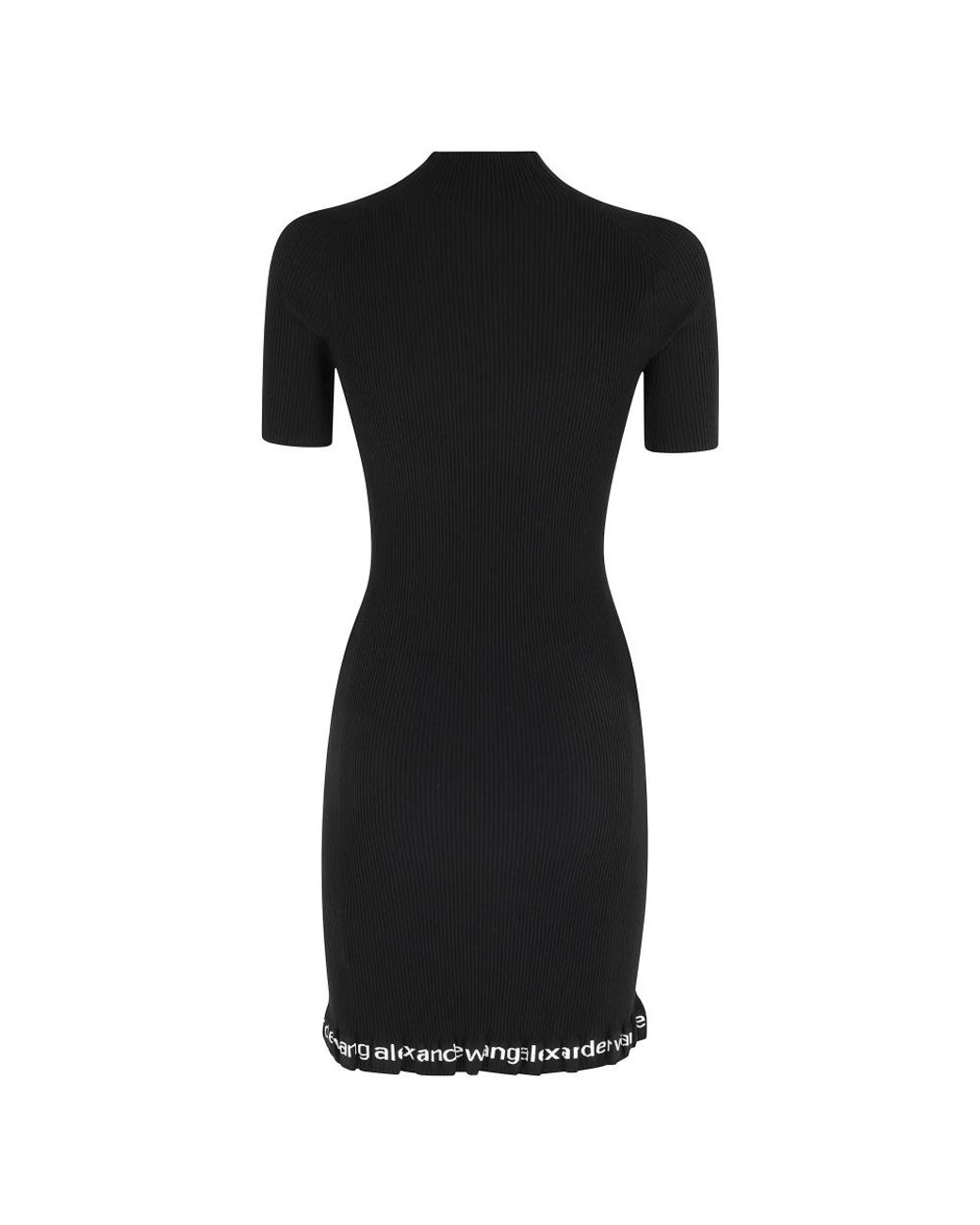 Alexander Wang Black Knitted Dresses