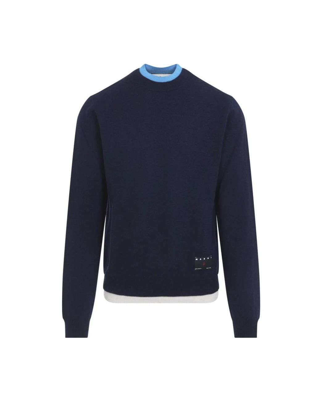 Marni Blue Cashmere Knitwear for men
