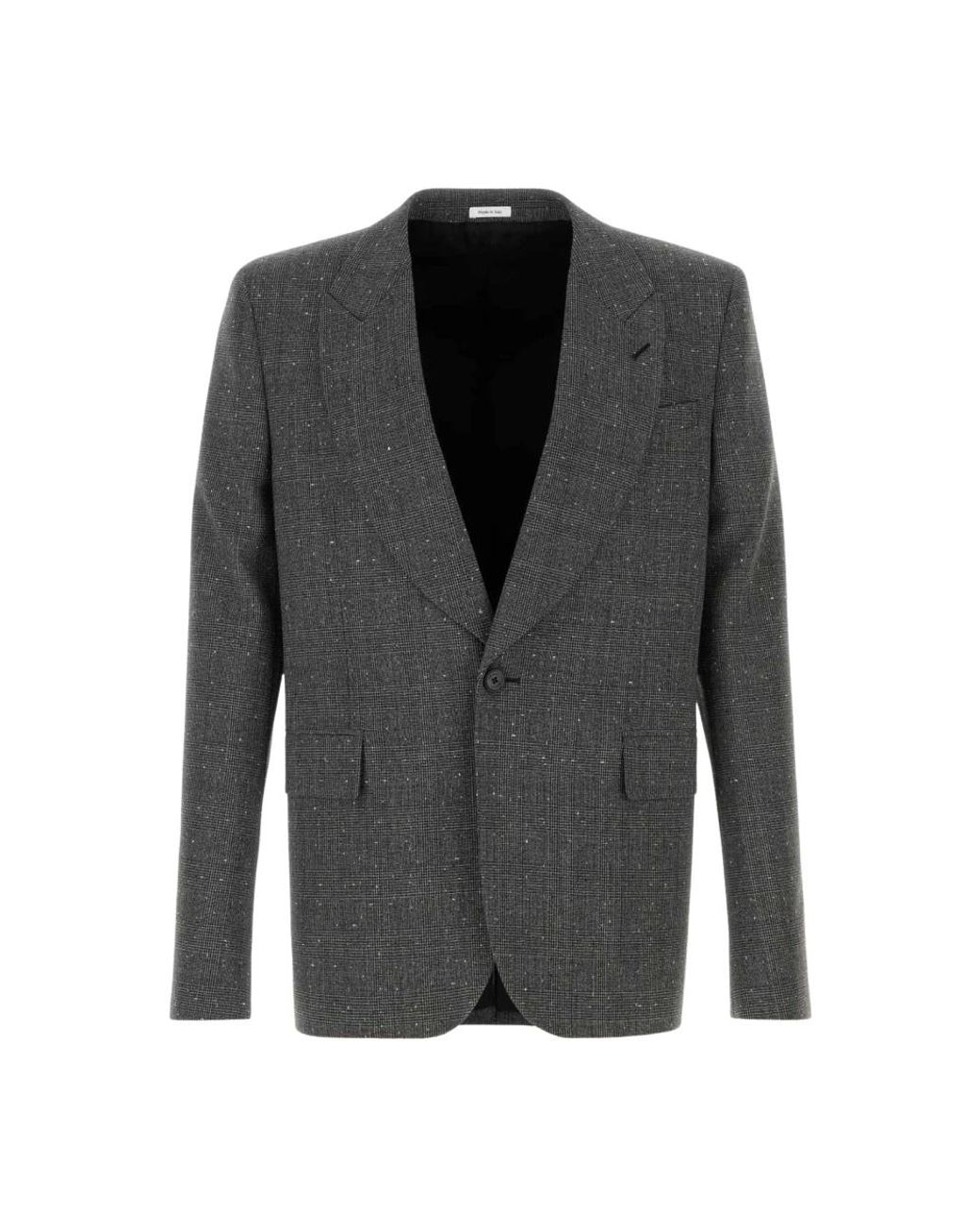 McQueen Gray Blazers for men
