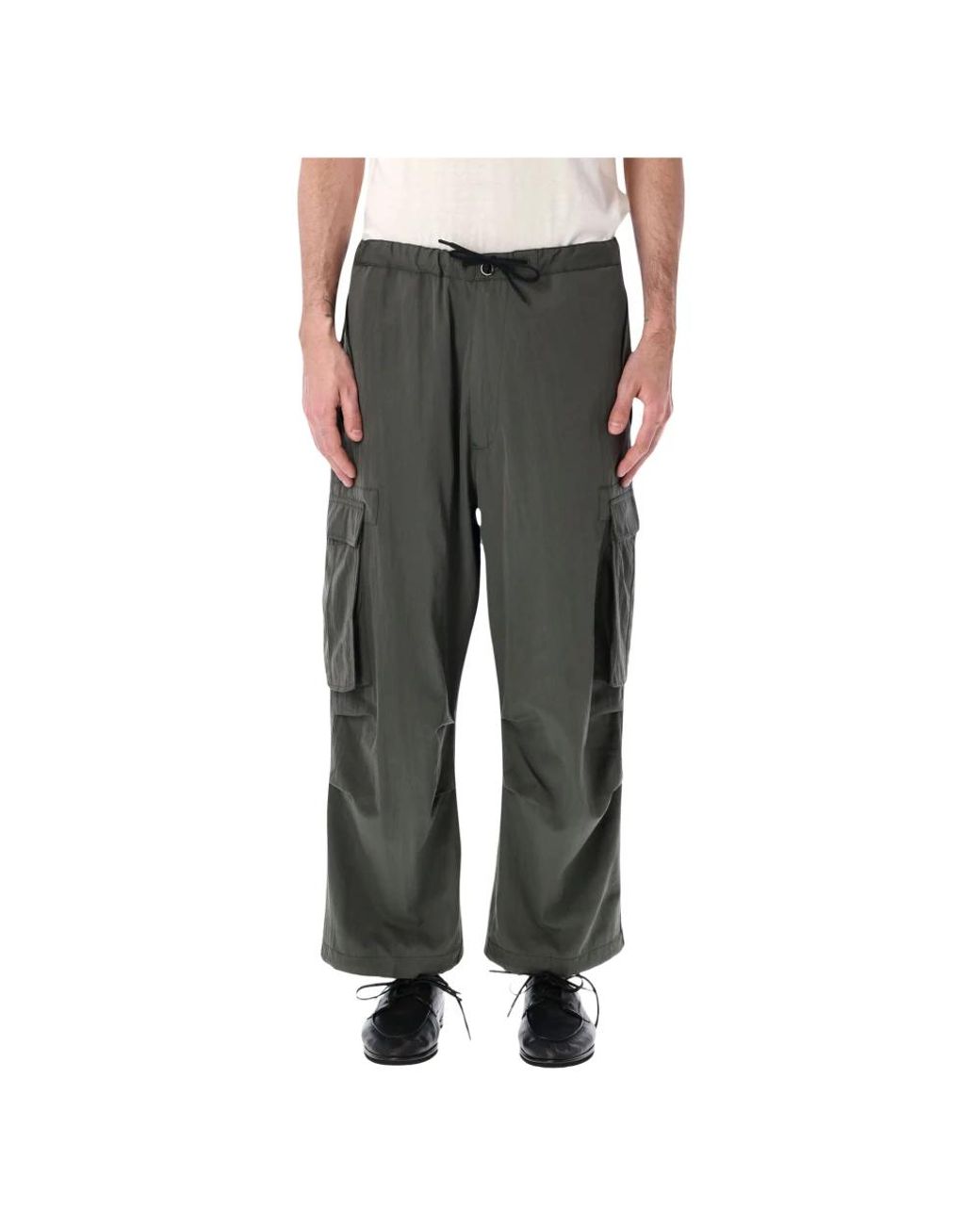 Nine:inthe:morning Gray Wide Trousers for men