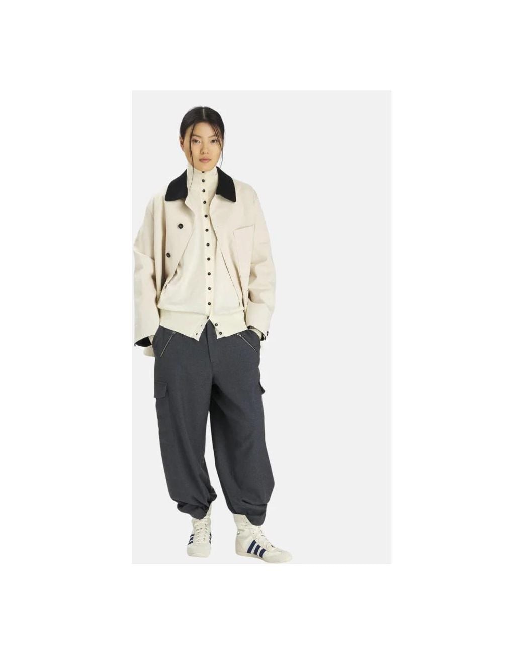 Barena Gray Wide Trousers