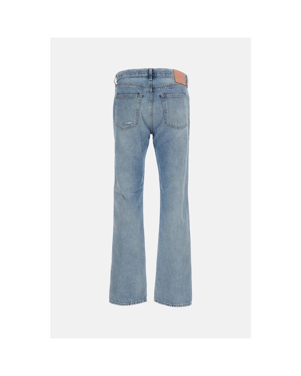 Acne Blue Straight Fit Jeans for men