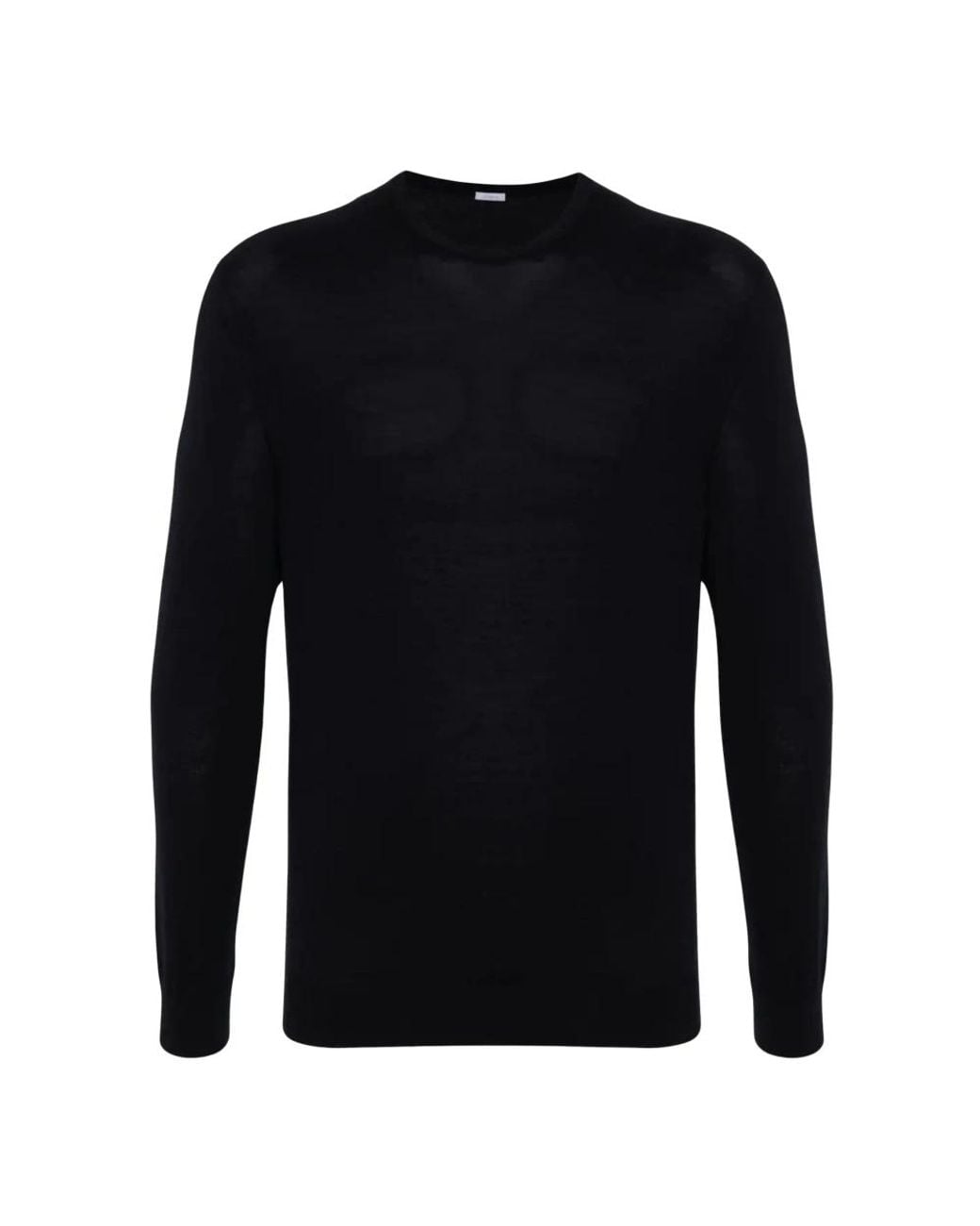 Malo Black Round-Neck Knitwear for men