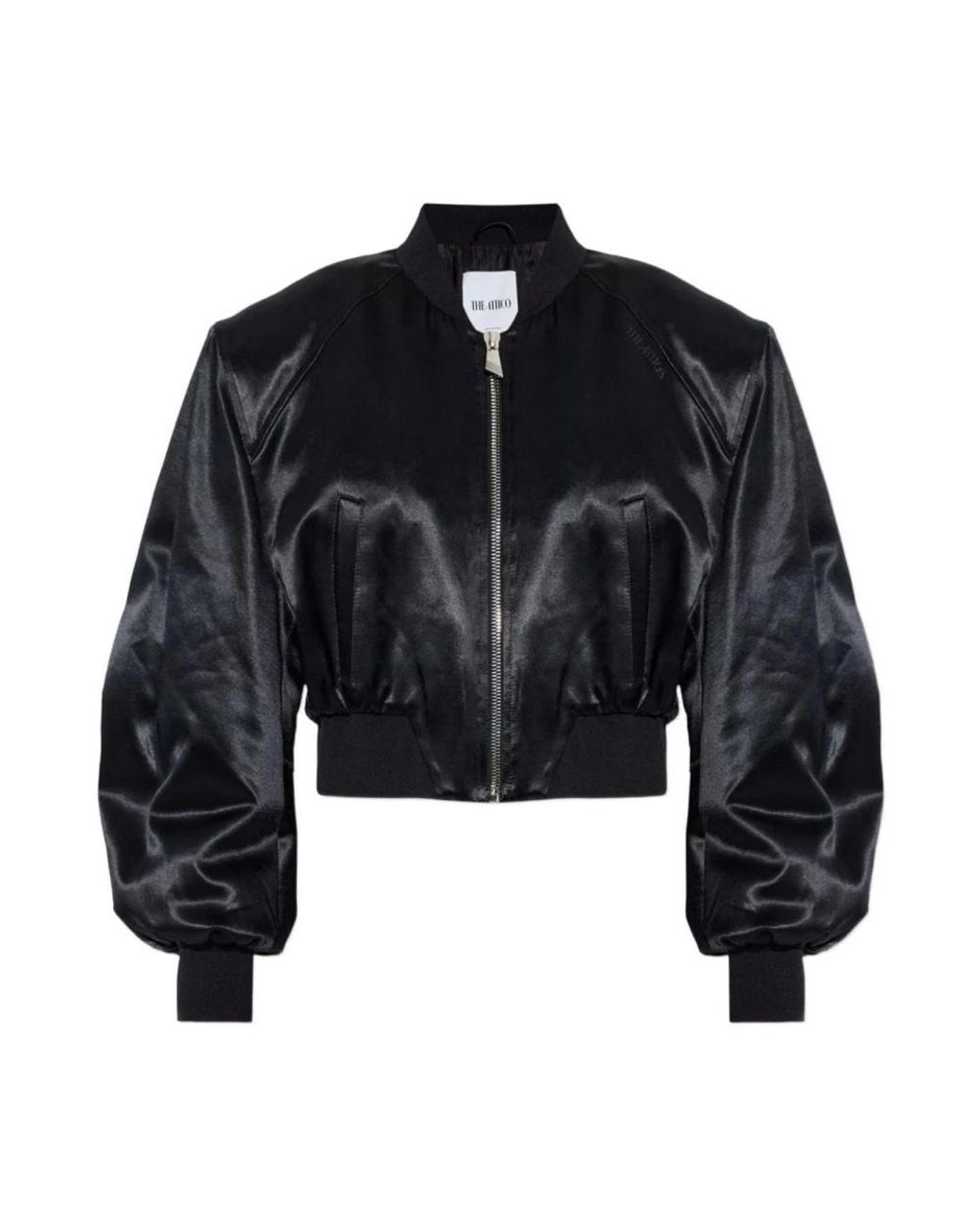 The Attico Black Bomber Jackets