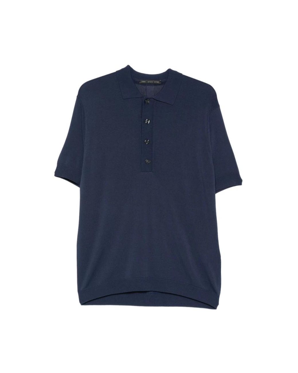 Low Brand Blue Round-Neck Knitwear for men