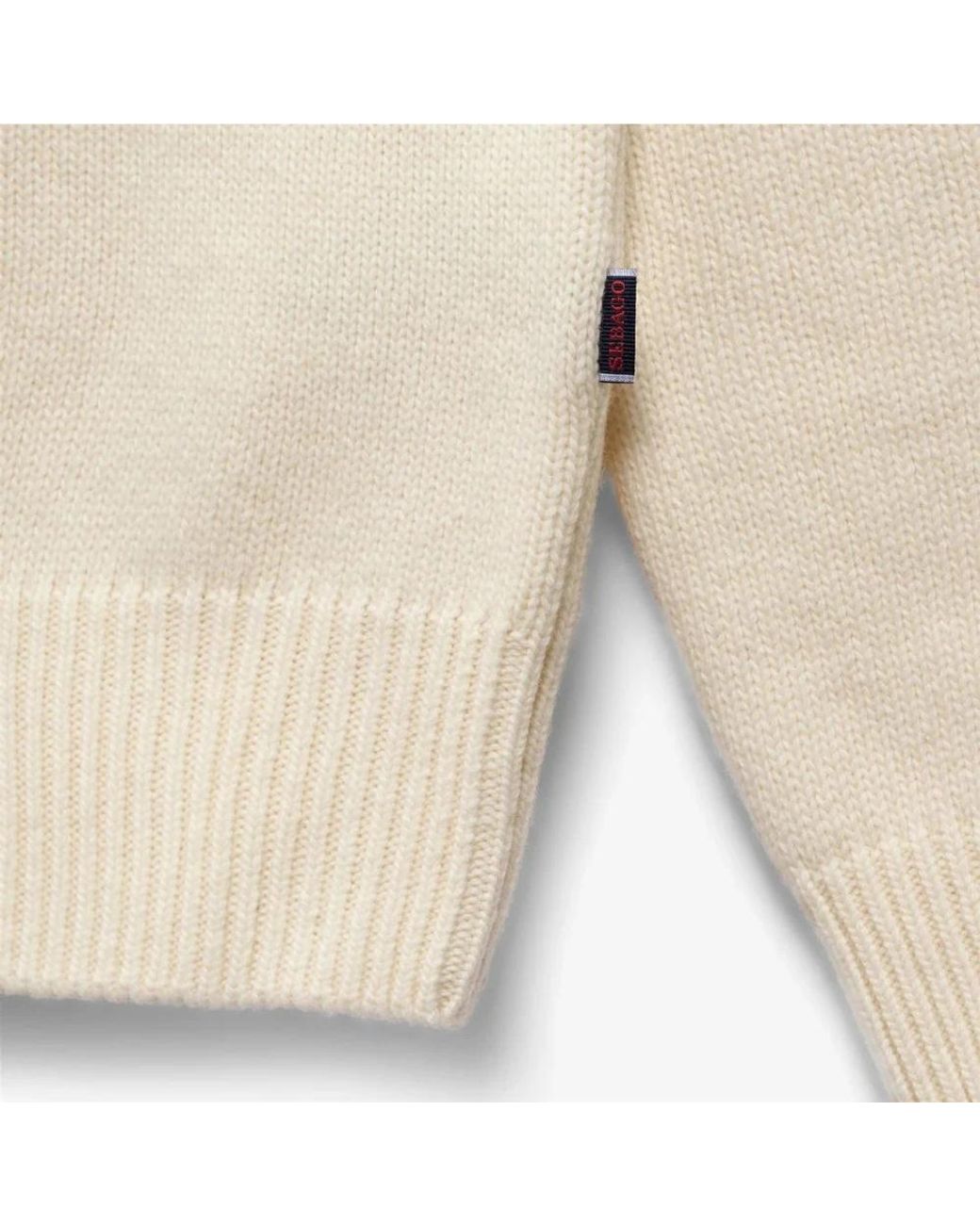 Sebago White Round-Neck Knitwear for men