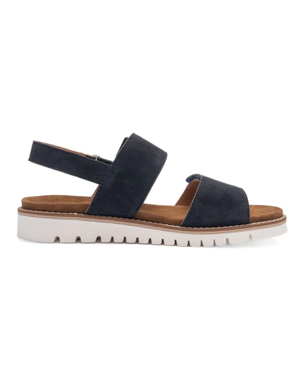 Ara Blue Flat Sandals
