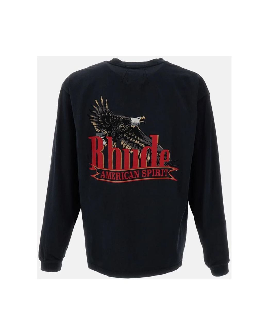 Rhude Blue Long Sleeve T-Shirts for men