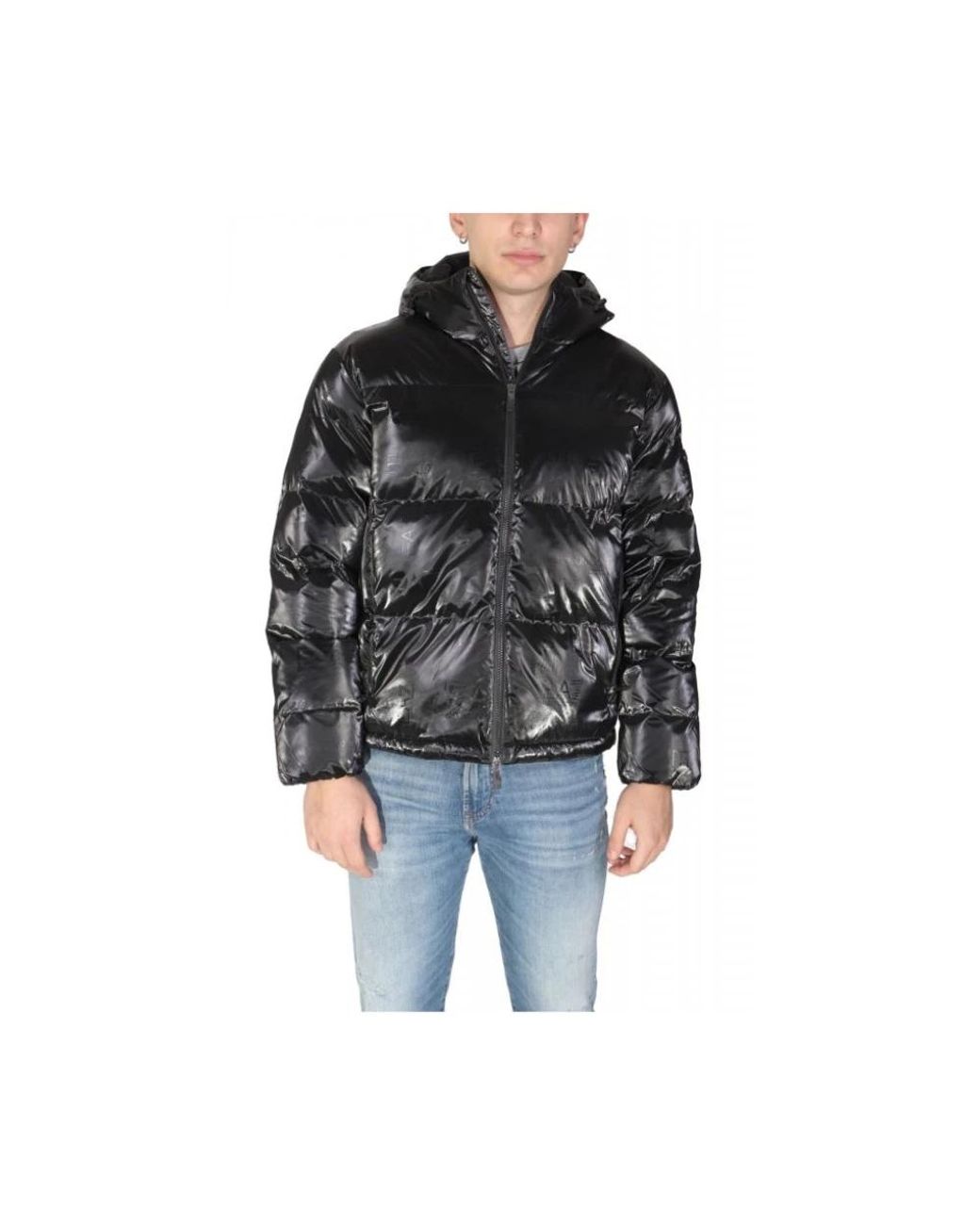 EA7 Black Winter Jackets for men