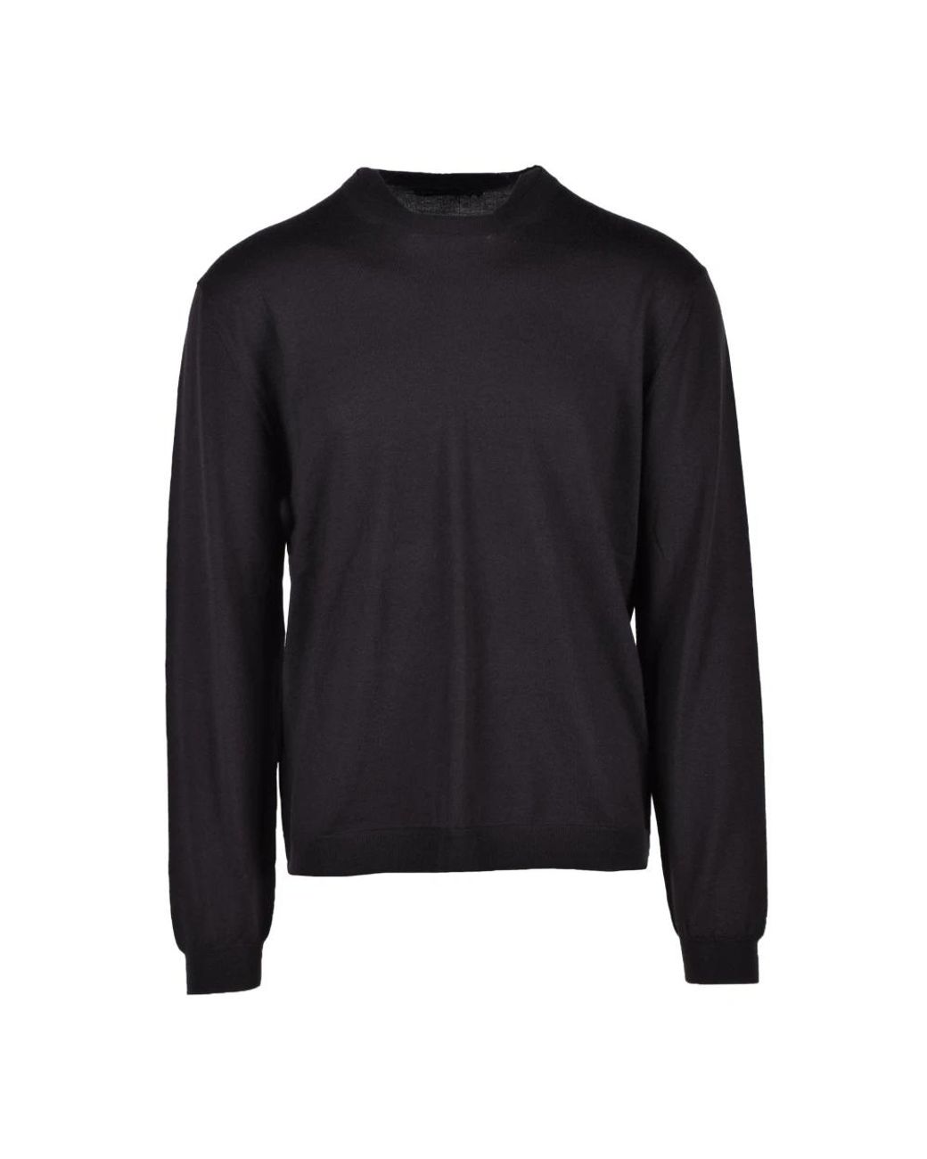 Low Brand Black Round-Neck Knitwear for men