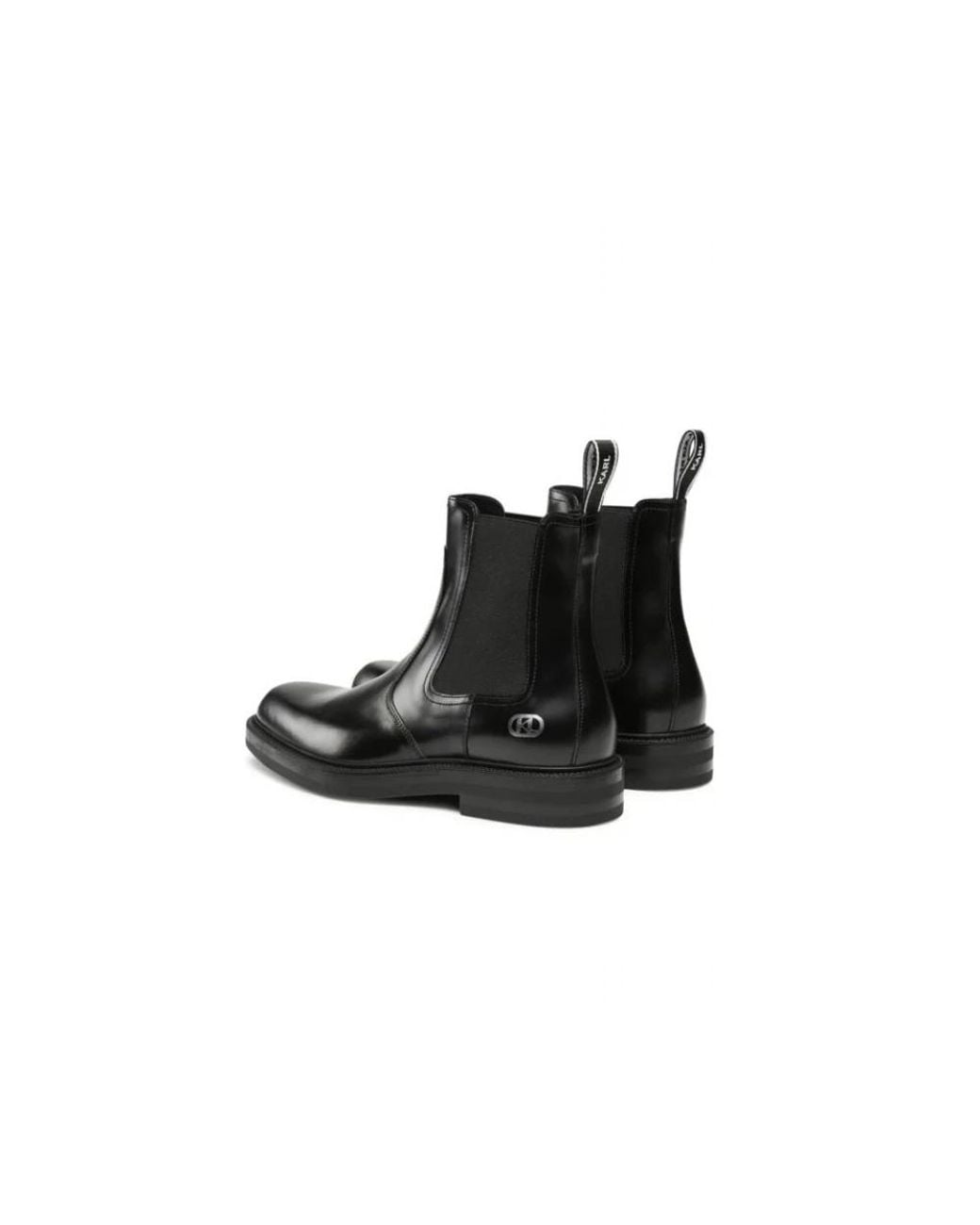 Karl Lagerfeld Black Chelsea Boots for men