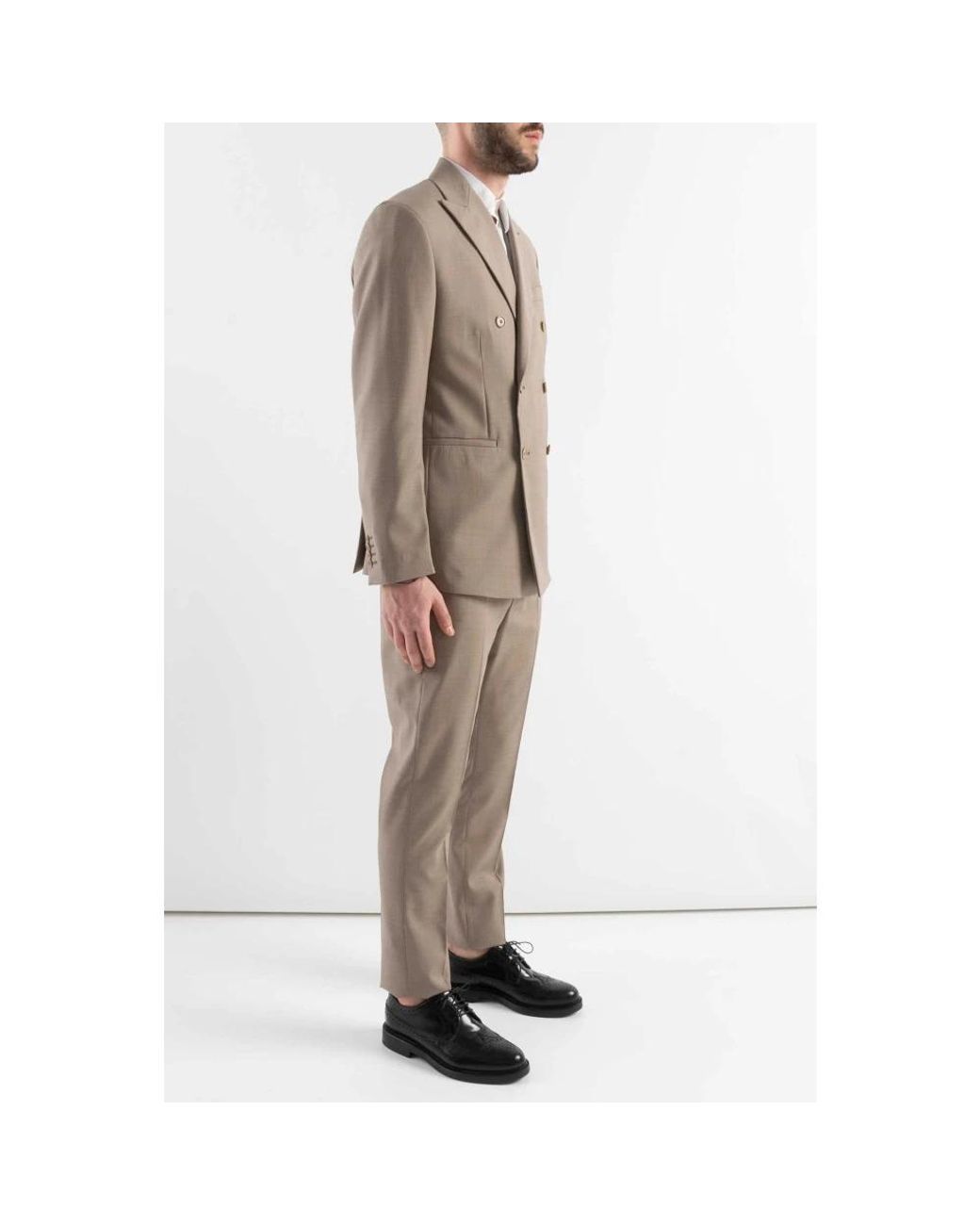 Cor Sine Labe Doli Natural Double Breasted Suits for men