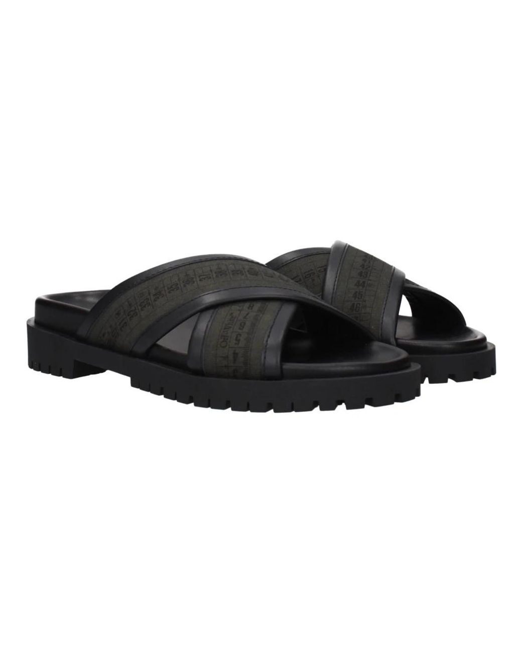 Off-White c/o Virgil Abloh Black Sliders for men