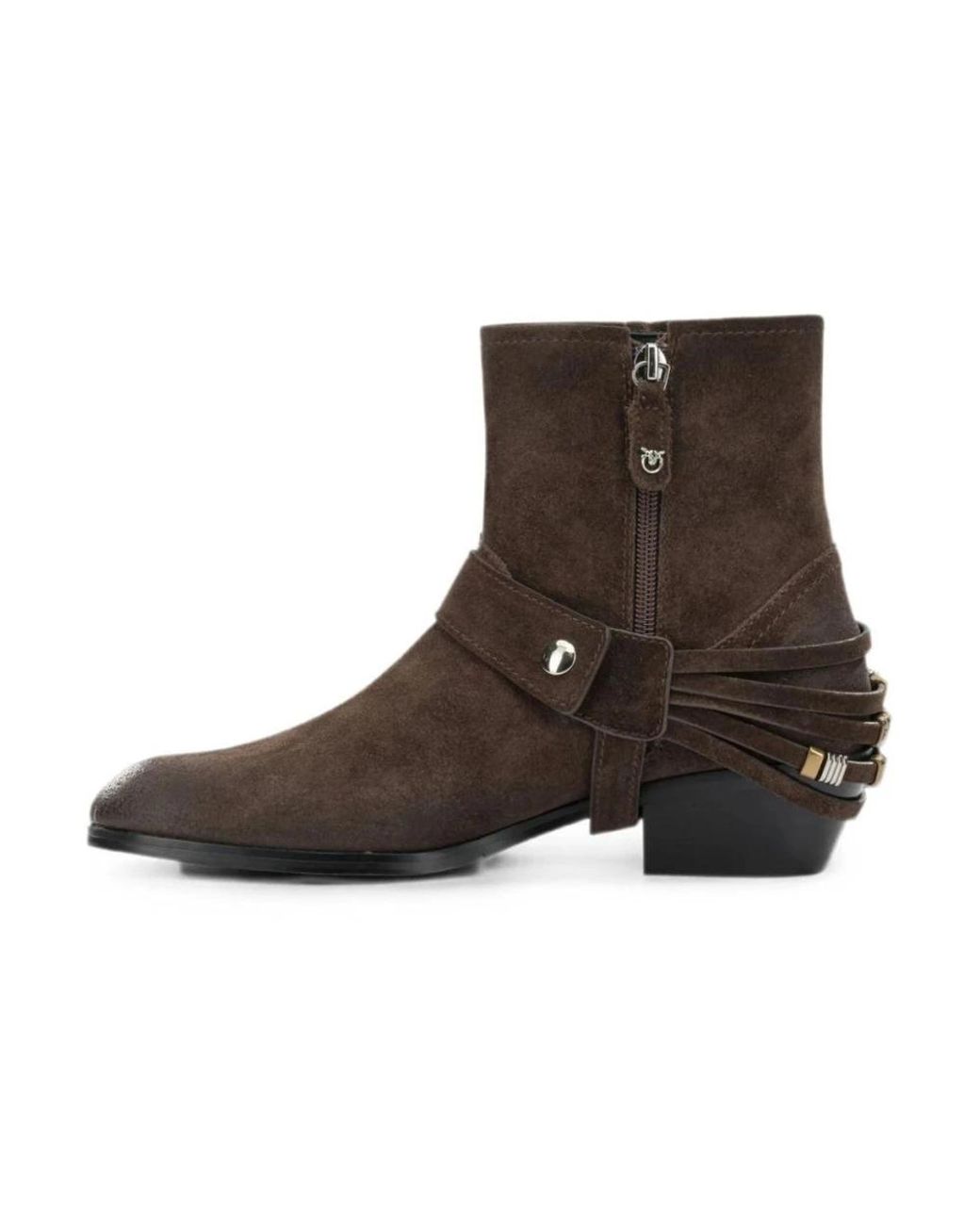 Pinko Brown Cowboy & Biker Boots