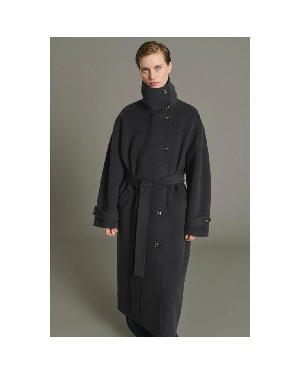 Belted Coats Soeur de color Black