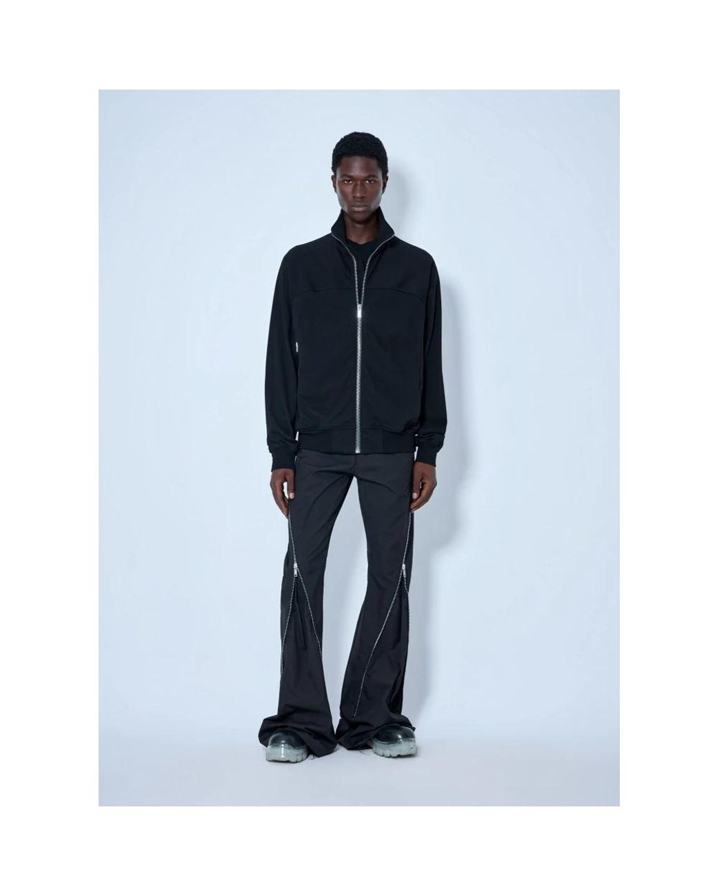 Rick Owens Blue Zip-Throughs for men